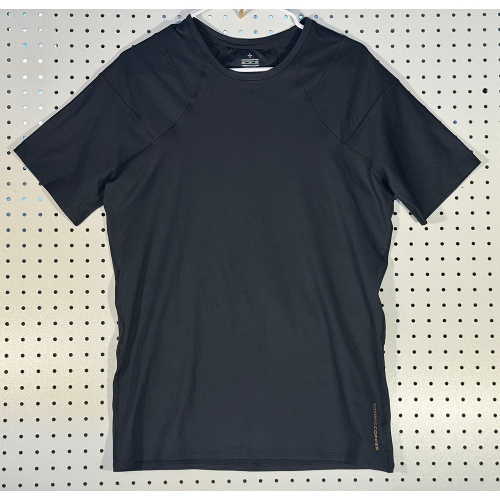 Tommie Copper Mens 2XL Black Compression Shirt Copper Znergy Short Sleeve Tee